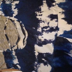 White and blue Dress